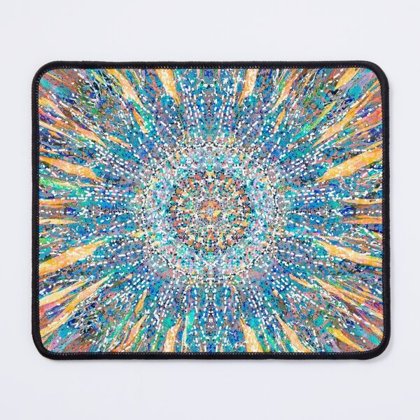 Item preview, Pulsating Mandala of Cosmic Energy – Neon Abstract designed and sold by Paolo-Bandal.