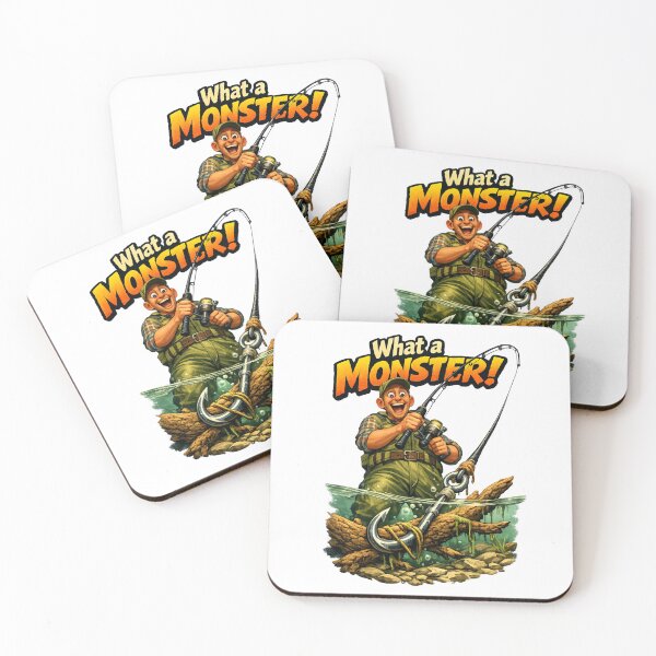 Item preview, What a Monster! Funny Fishing Day Catch Graphic designed and sold by MartBook.