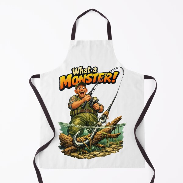 Item preview, What a Monster! Funny Fishing Day Catch Graphic designed and sold by MartBook.
