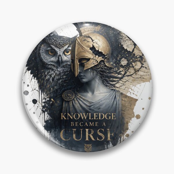 Item preview, Knowledge Became A Curse – Artistic Athena Mythology Art designed and sold by ArtisElec.