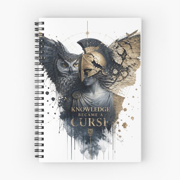 Item preview, Knowledge Became A Curse – Artistic Athena Mythology Art designed and sold by ArtisElec.