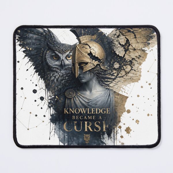 Item preview, Knowledge Became A Curse – Artistic Athena Mythology Art designed and sold by ArtisElec.