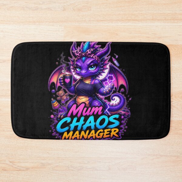 Artikelvorschau, Mum Chaos Manager Drachen-Shirt Lustiges Mama-Leben Partnerlook für die ganze Familie Niedliche Chaos-Energie entworfen und verkauft von MartBook.