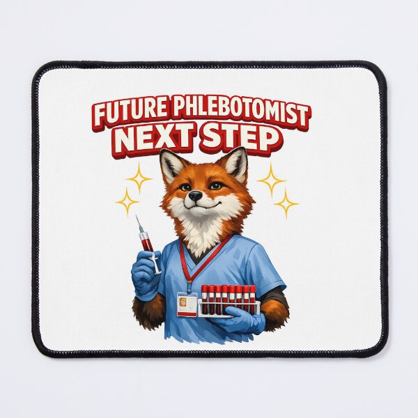 Item preview, Cute Fox Phlebotomist Future Career Medical Student Next Step Gift for National Phlebotomist Recognition Week designed and sold by ClinicalHubs.