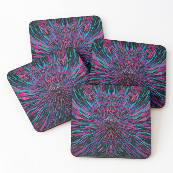 Item preview, Pulsating Mandala of Cosmic Energy – Neon Abstract designed and sold by Paolo-Bandal.