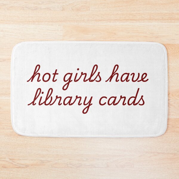 Item preview, Hot Girls Have Library Cards Aesthetic Quote designed and sold by VibeoCanvasShop.