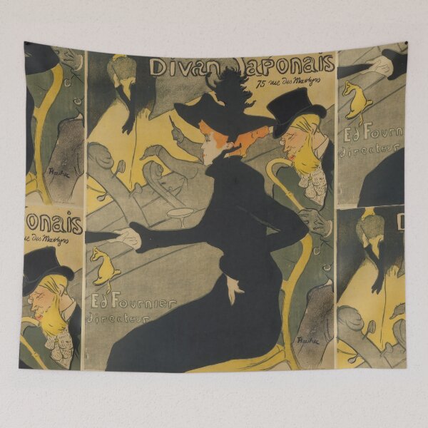 Item preview, Divan Japonais by Henri de Toulouse-Lautrec | Vintage Paris Art Nouveau Poster Print designed and sold by artofuniverse.