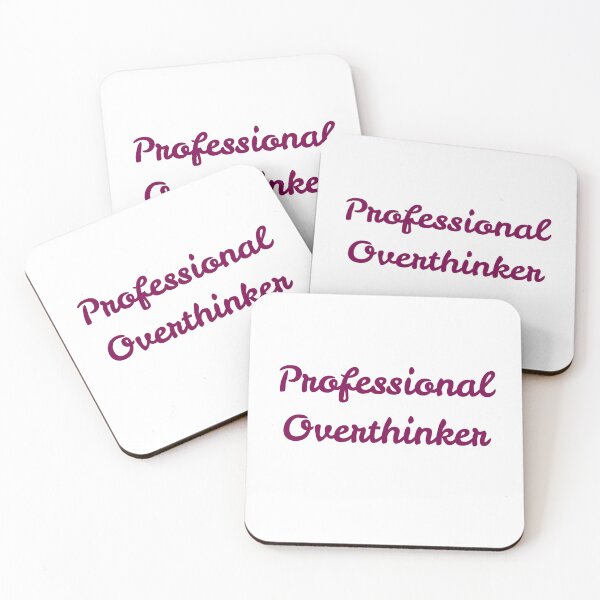 Item preview, Professional Overthinker Funny Sarcastic Quote designed and sold by VibeoCanvasShop.
