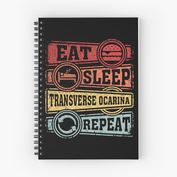 Item preview, Eat Sleep Transverse ocarina Repeat designed and sold by GabbyKash.