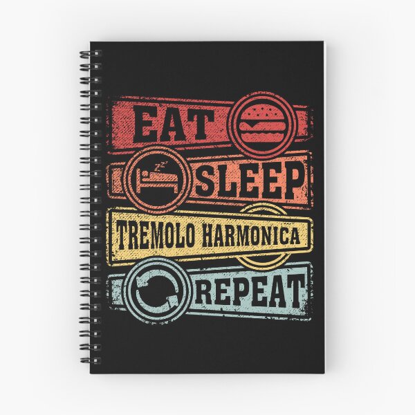 Item preview, Eat Sleep Tremolo harmonica Repeat designed and sold by GabbyKash.