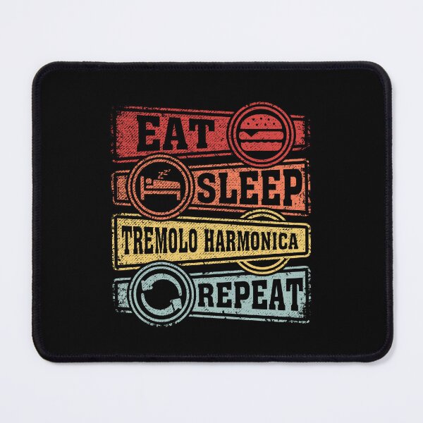 Item preview, Eat Sleep Tremolo harmonica Repeat designed and sold by GabbyKash.