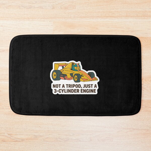 Item preview, 3-Cylinder Engine - Funny Tripod Cat Car Guy Gift Racing designed and sold by Cust-tshirts.