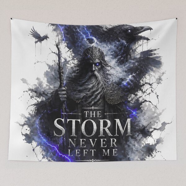 Item preview, The Storm Never Left Me – Surreal Mythology Art designed and sold by ArtisElec.