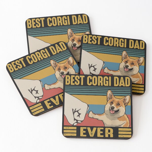Item preview, Vintage Best Corgi Dad Ever Bump Fist Shirt designed and sold by OlyvieArt.
