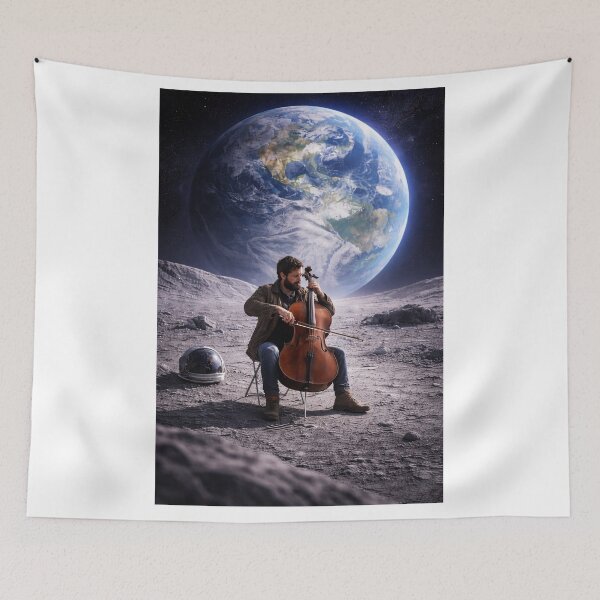 Item preview, Cello on the Moon designed and sold by JcAbstractArt.