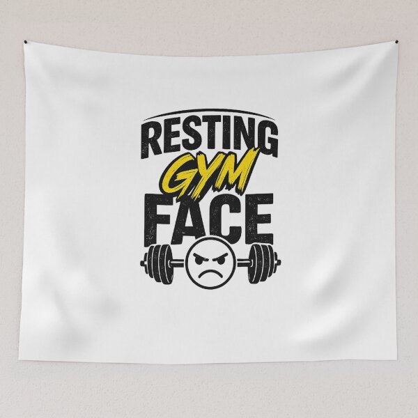 Item preview, Resting Gym Face Funny Workout Gym Humor Design designed and sold by Artbysarmina.