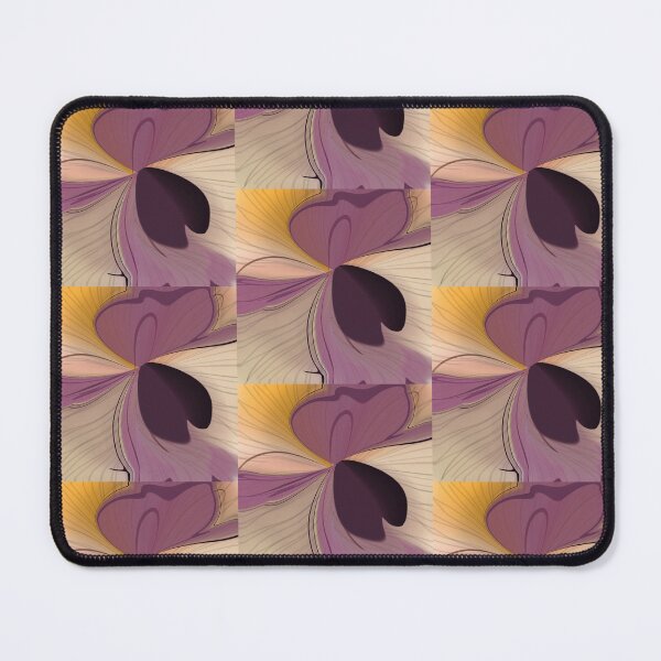 Item preview, Abstract Fluid Petals in Plum and Gold designed and sold by SahmatArt.