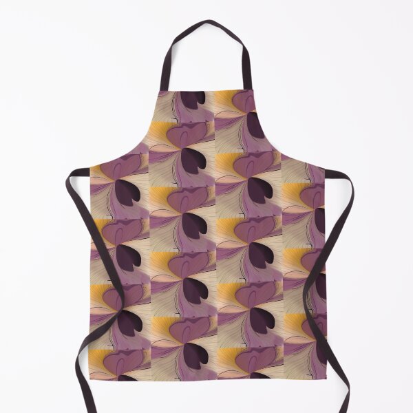 Item preview, Abstract Fluid Petals in Plum and Gold designed and sold by SahmatArt.