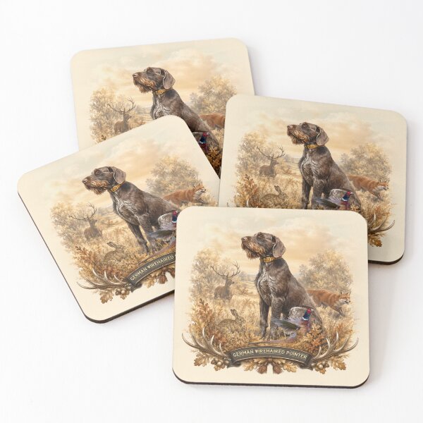 Item preview, German Wirehaired Pointer , Hunting Dog , Wildlife Art  designed and sold by TammyHunterArt.