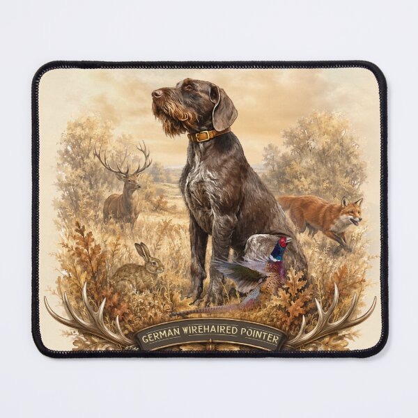 Item preview, German Wirehaired Pointer , Hunting Dog , Wildlife Art  designed and sold by TammyHunterArt.