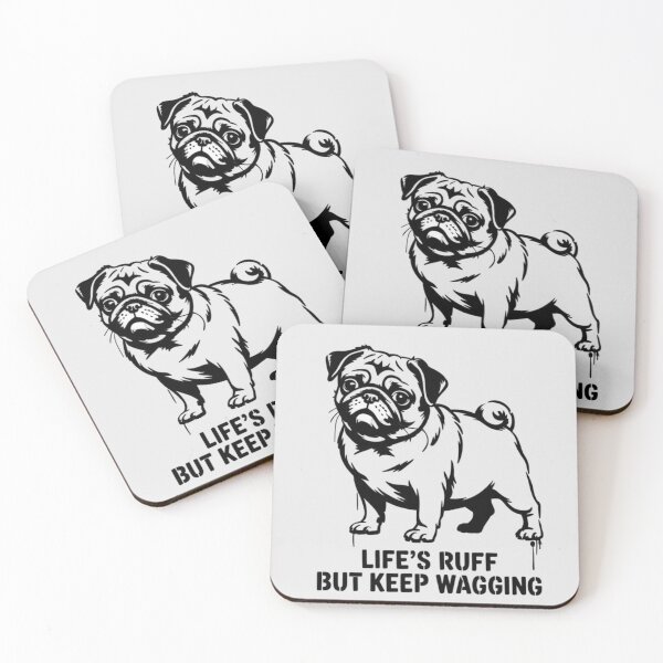 Item preview, Pug Dog - Love is a four-legged word. designed and sold by 123ks.