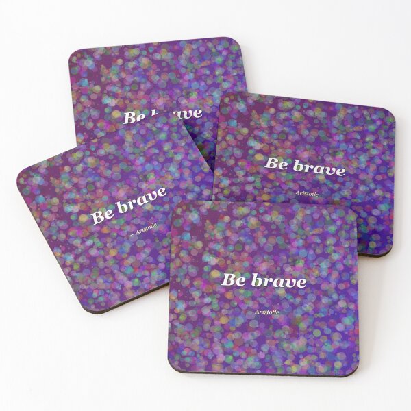 Item preview, Be Brave Desktop Wallpaper designed and sold by Aditya's Design Patterns.