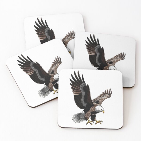 Item preview, Majestic American Bald Eagle Soaring with Wings Spread designed and sold by PawsAndWilds.