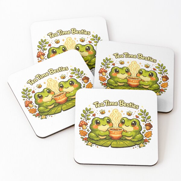 Item preview, Tea Time Besties Frog T-Shirt – Cute Cozy Tea Lover Design for Cottagecore Fans & Kawaii Gift Buyers designed and sold by GemBob Creations.