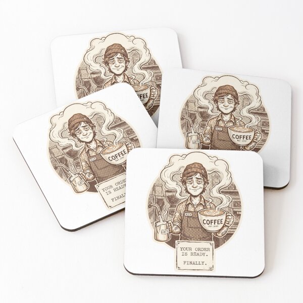 Item preview, Barista Grumpy Morning Art designed and sold by Ortsas.
