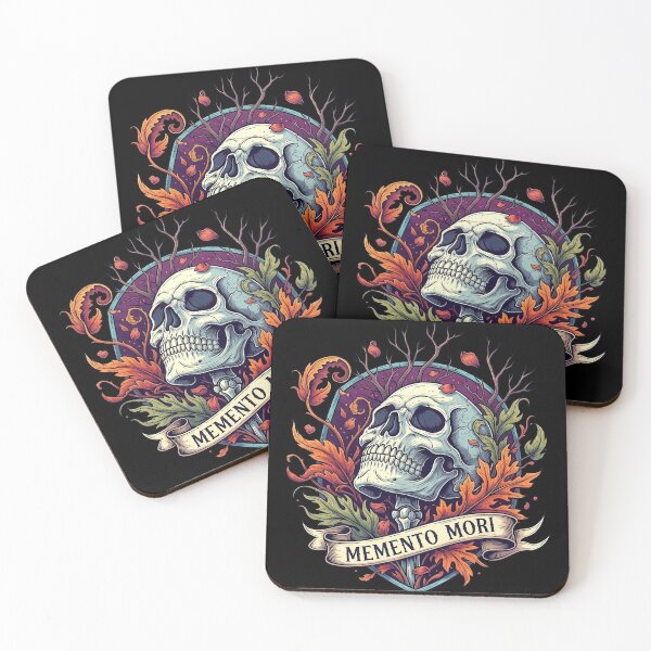 Item preview, Memento Mori Skull and Dead Leaves designed and sold by nuel-art.