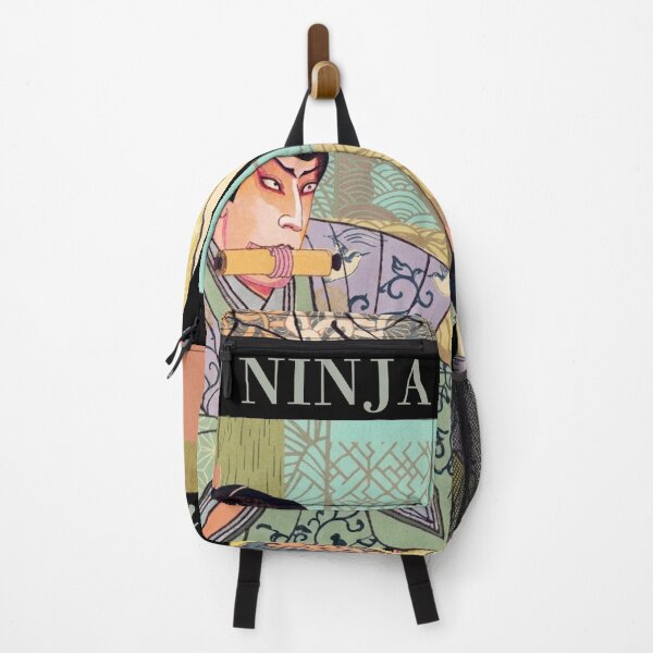 Item preview, Ninja Ukiyo-e Illustration Vintage Teal Art designed and sold by Tokyo-Edo Vibes.