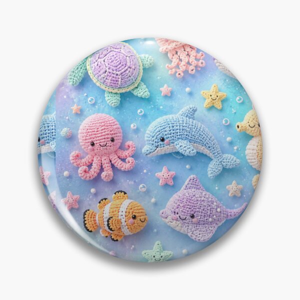 Item preview, Pastel colours crochet ocean creatures  designed and sold by Heaven1111.
