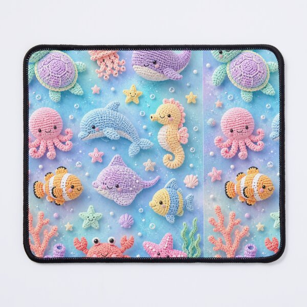 Item preview, Pastel colours crochet ocean creatures designed and sold by Heaven1111.