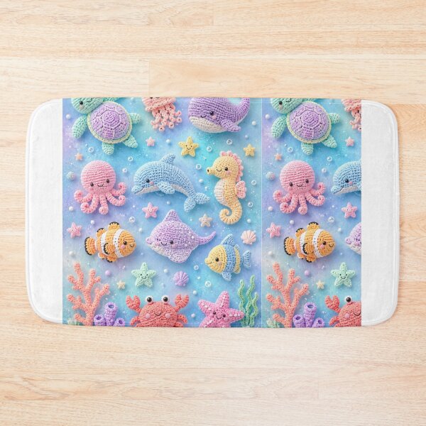 Item preview, Pastel colours crochet ocean creatures  designed and sold by Heaven1111.