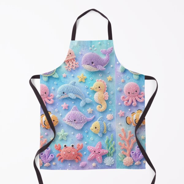 Item preview, Pastel colours crochet ocean creatures designed and sold by Heaven1111.