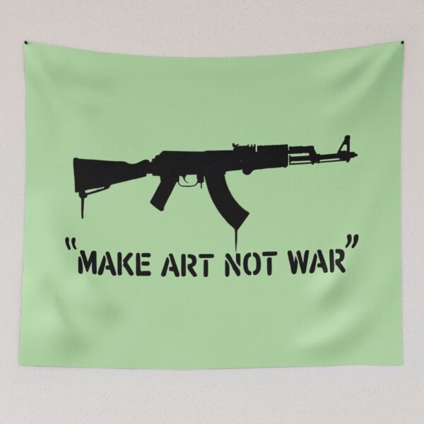 Item preview, Banksy - Make Art Not War designed and sold by 123ks.
