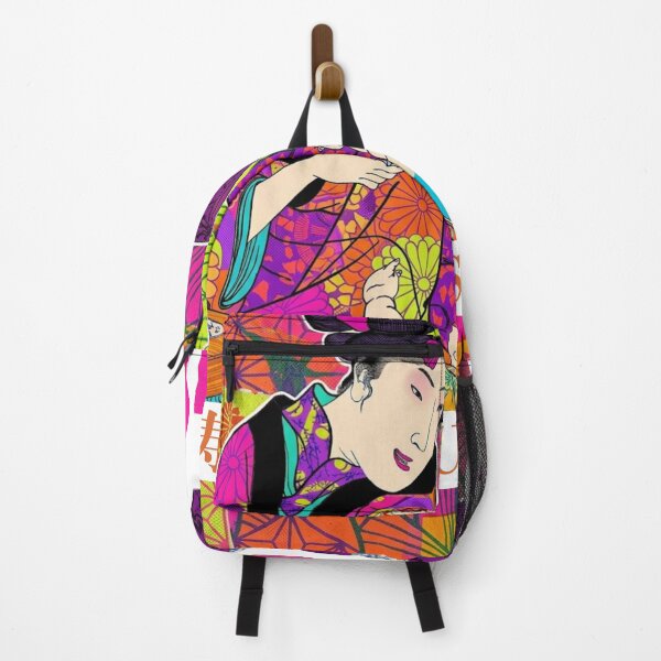 Item preview, Sushi Ukiyo-e Art Vibrant Pink Pop designed and sold by Tokyo-Edo Vibes.