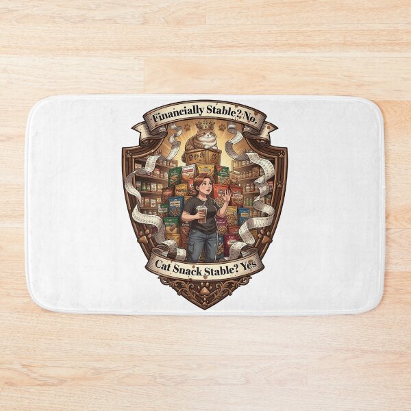 Item preview, Financially Stable No Cat Snack Stable Funny Cat Coffee Tee Gift designed and sold by YMLux.
