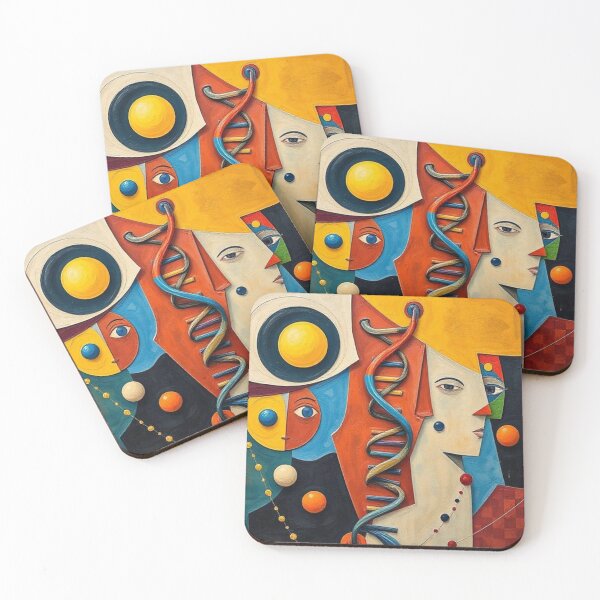 Item preview, DNA strand in Colorful Cubist Art designed and sold by RAISC.