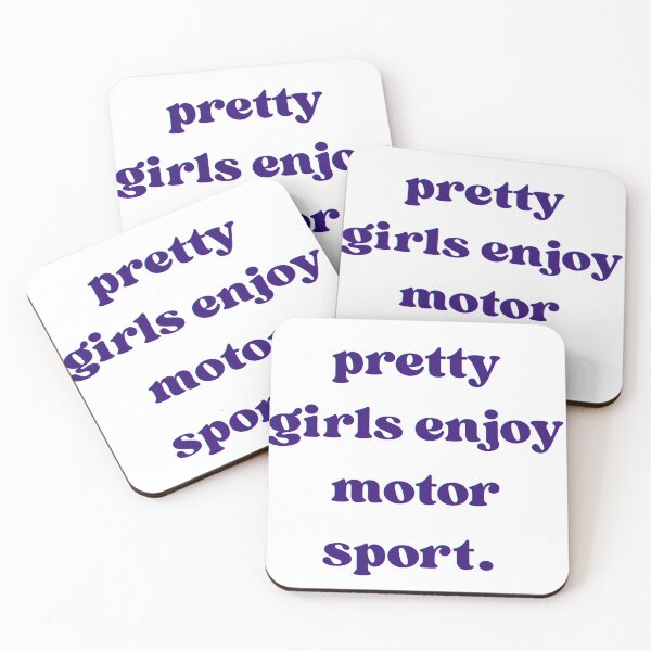 Item preview, Pretty Girls Enjoy Motor Sport Awsthetic Quote designed and sold by VibeoCanvasShop.