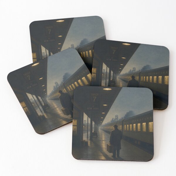Item preview, Train Platform Before Departure designed and sold by CreativePrints3.