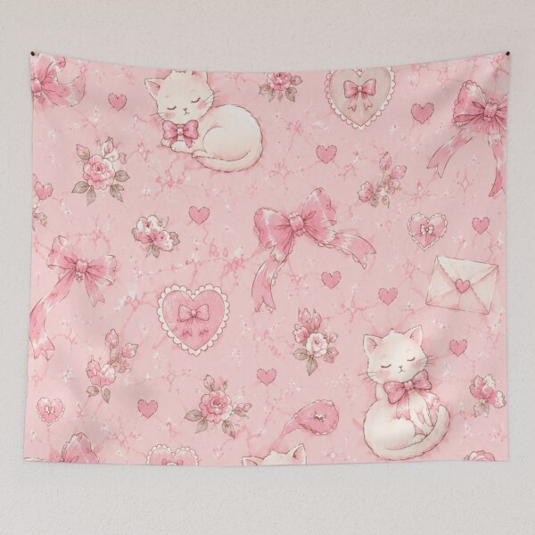 Item preview, Coquette Pink Cat iPhone Case – Gen Z Girls Aesthetic Kawaii Phone Cover designed and sold by IconicDesignsXd.
