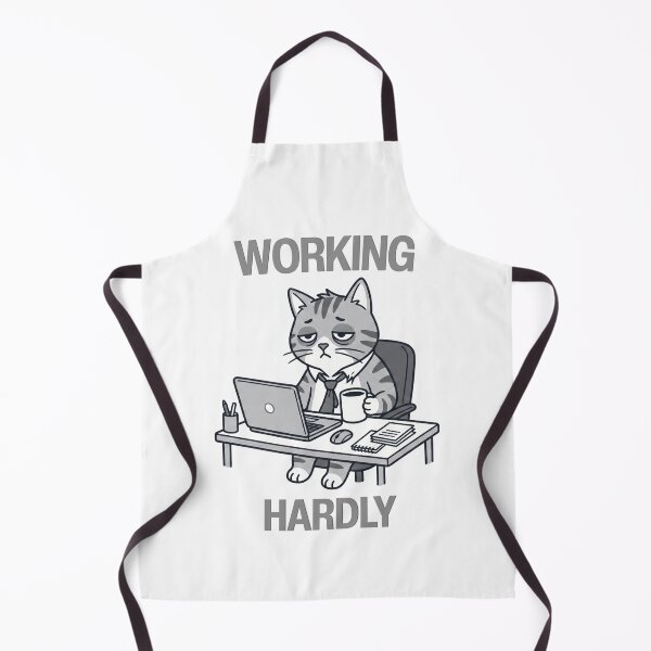 Item preview, Working Hardly Cat – Funny Office Burnout Corporate Humor T-Shirt designed and sold by HOUSE OF TIST.