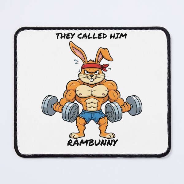 Item preview, Funny Muscular Gym Bunny designed and sold by OnikaD art.