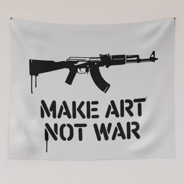 Item preview, Banksy Graffiti - Make Art Not War designed and sold by 123ks.