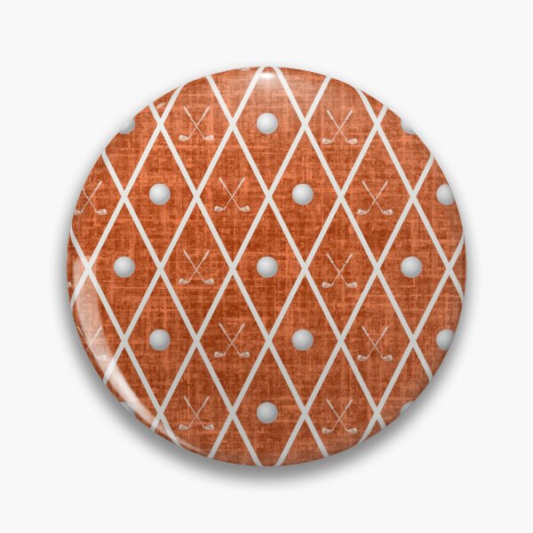 Item preview, Golf Balls & Clubs Argyle on Dark Orange designed and sold by KSimpson838.