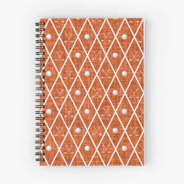 Item preview, Golf Balls & Clubs Argyle on Dark Orange designed and sold by KSimpson838.