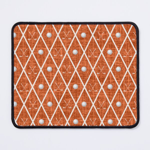 Item preview, Golf Balls & Clubs Argyle on Dark Orange designed and sold by KSimpson838.