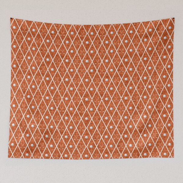 Item preview, Golf Balls & Clubs Argyle on Dark Orange designed and sold by KSimpson838.
