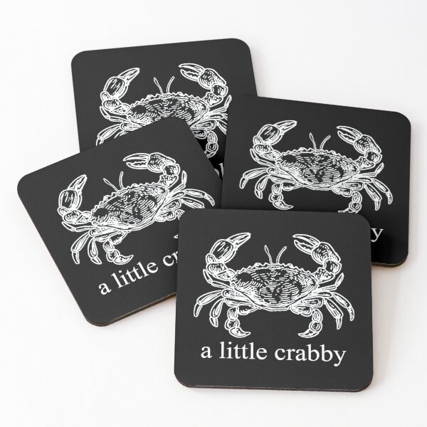 Item preview, Funny A little Crabby, Minimalist Beach, Funny Meme 2 designed and sold by Vonravenn.